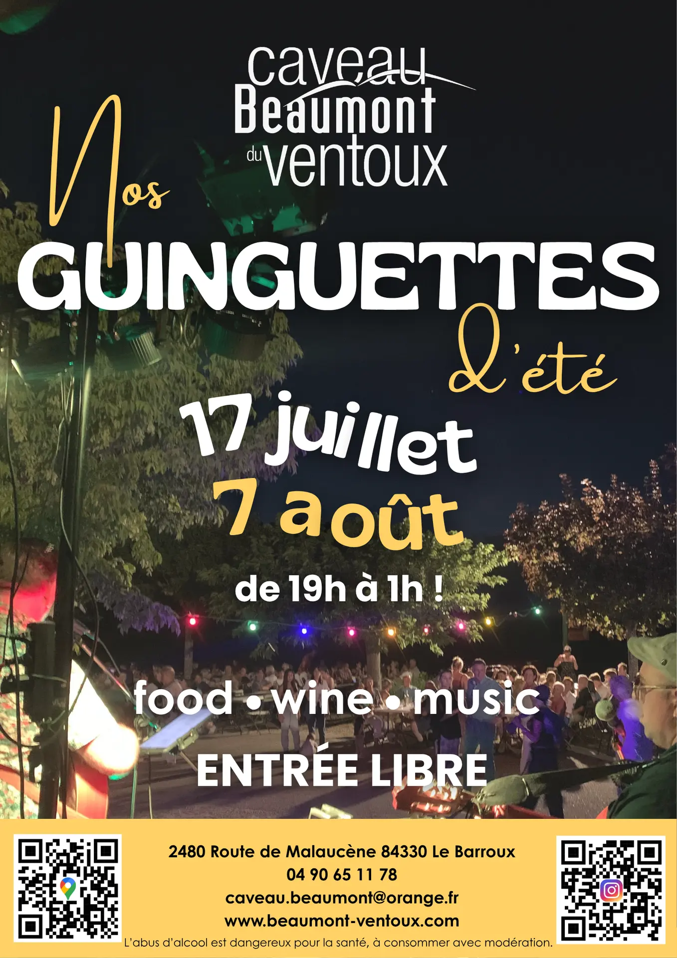 NOS GUINGUETTES DE L'ETE