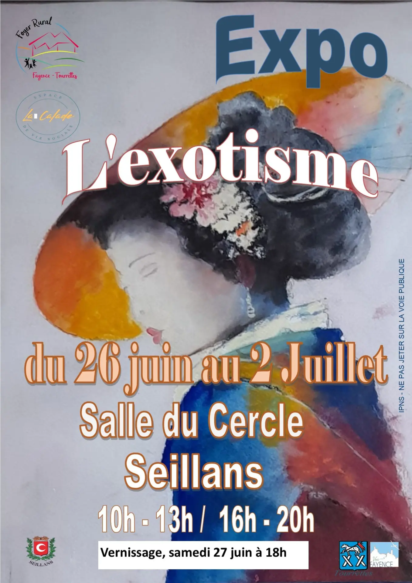 Exposition de peintures L'Exotisme - atelier du Foyer rural Fayence-Tourrettes