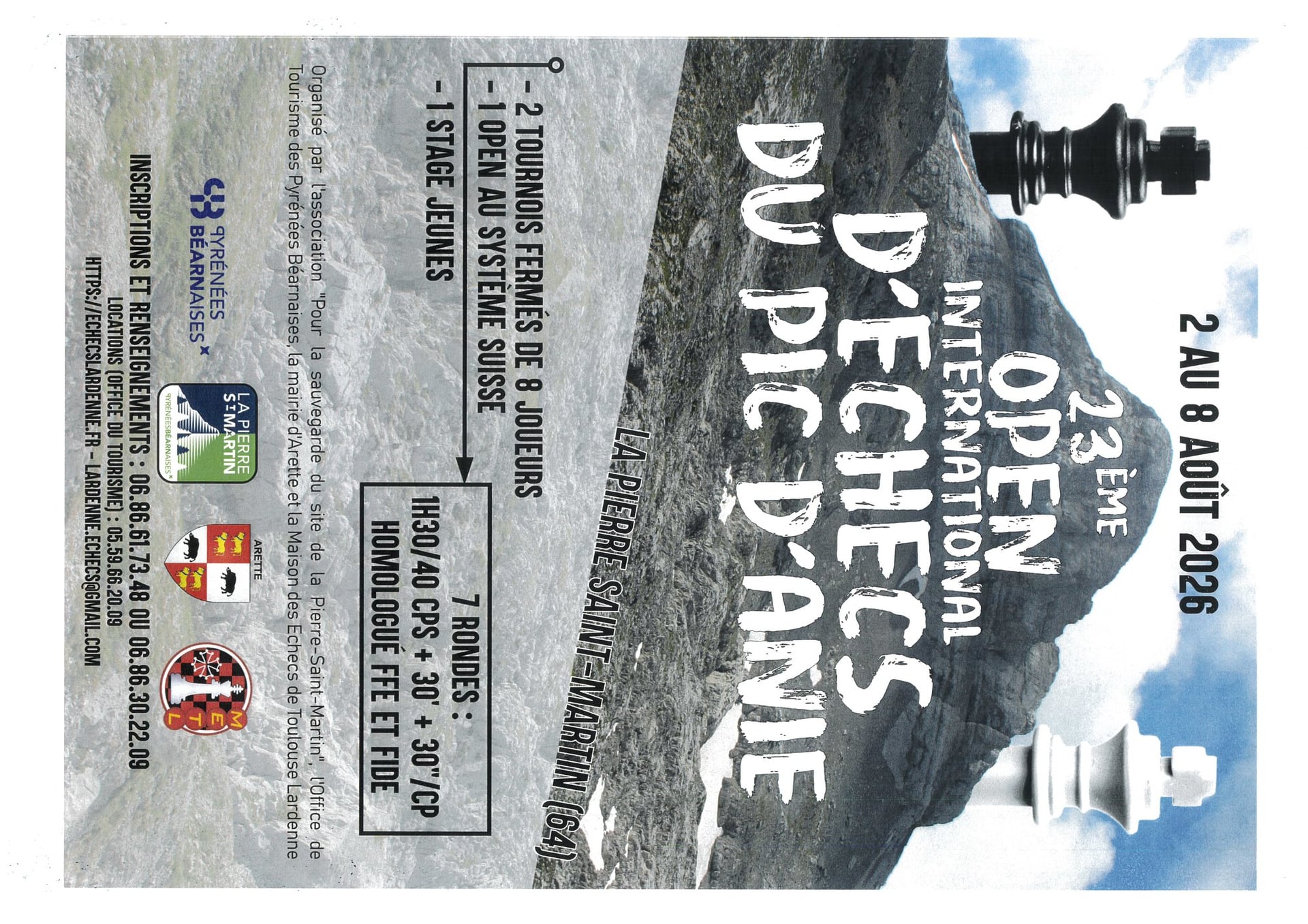 23e Open International d'Echecs du Pic d'Anie