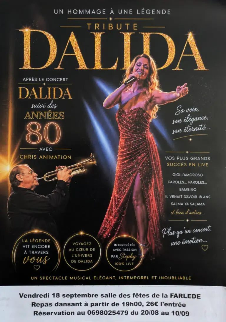 Repas dansant – Tribute Dalida