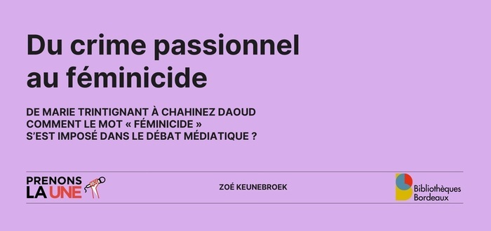 « Du crime passionnel au féminicide »