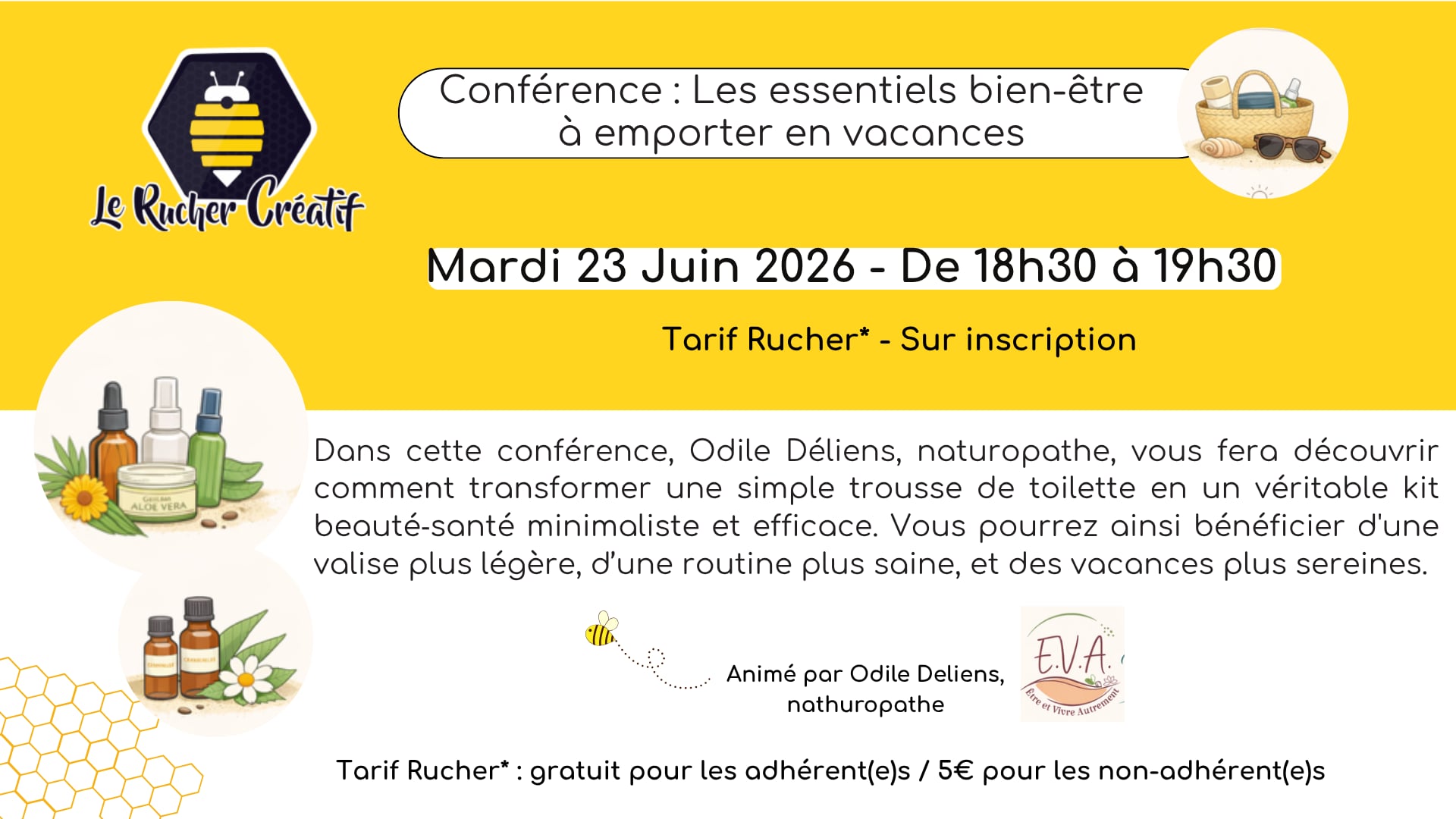 Conférence : Les essentiels bien-être à emporter en vacances