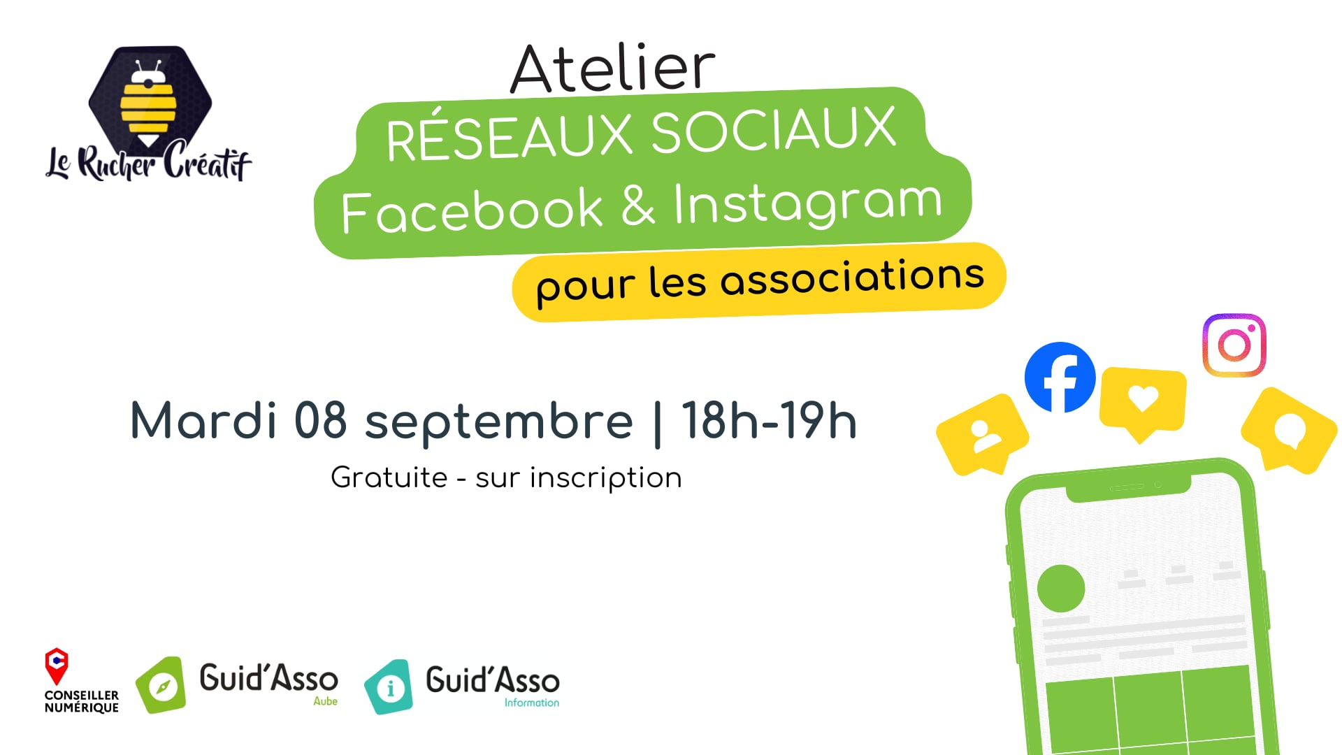 Guid'Asso : Atelier Gestion des réseaux sociaux