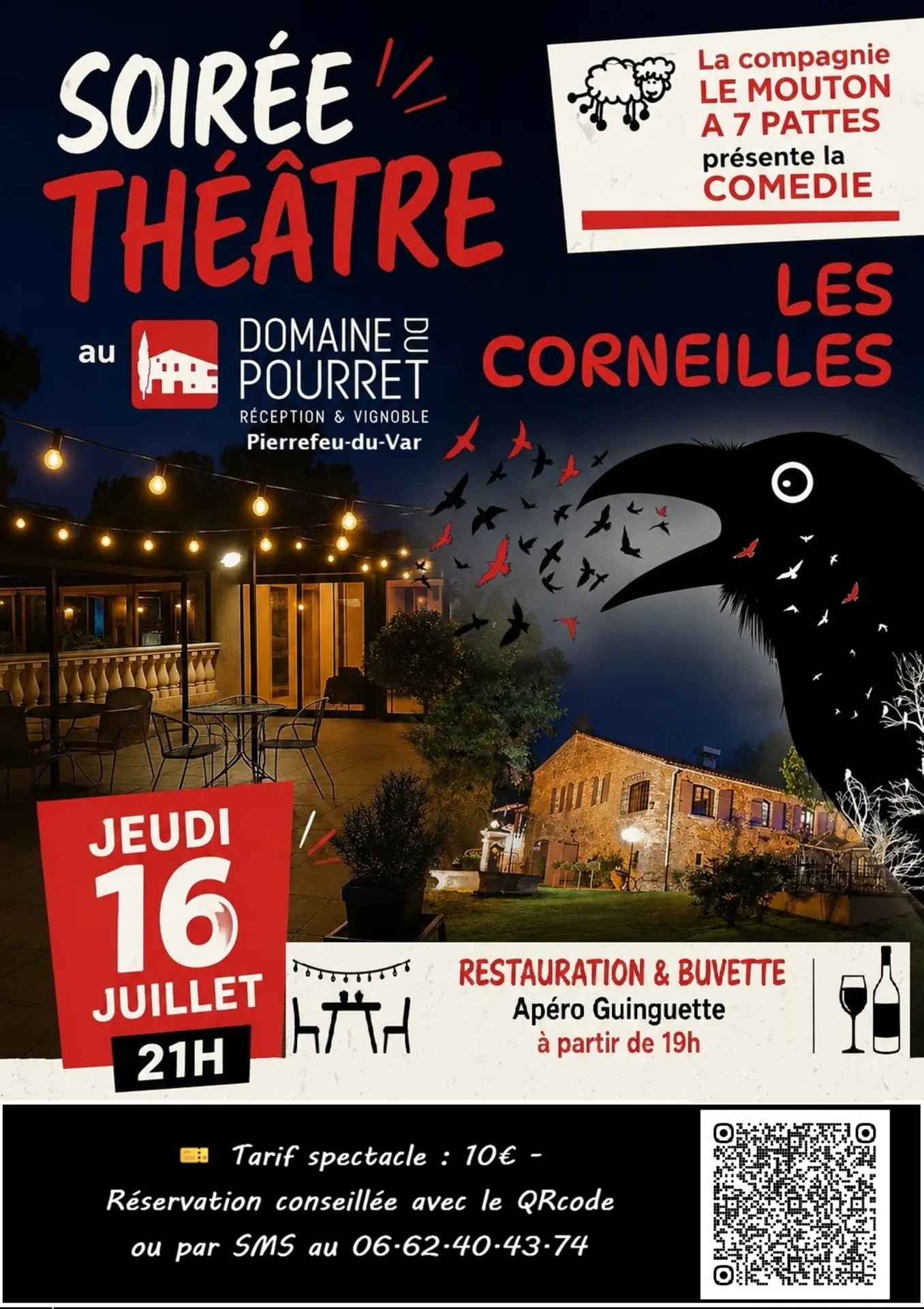 Soirée théâtre au Domaine du Pourret