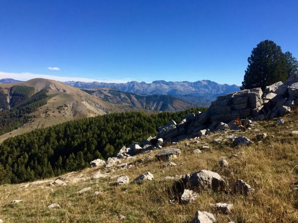 Lac et crêtes des Monges au soleil couchant - Autres Versants