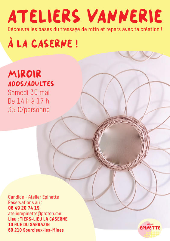 Atelier vannerie - Miroirs