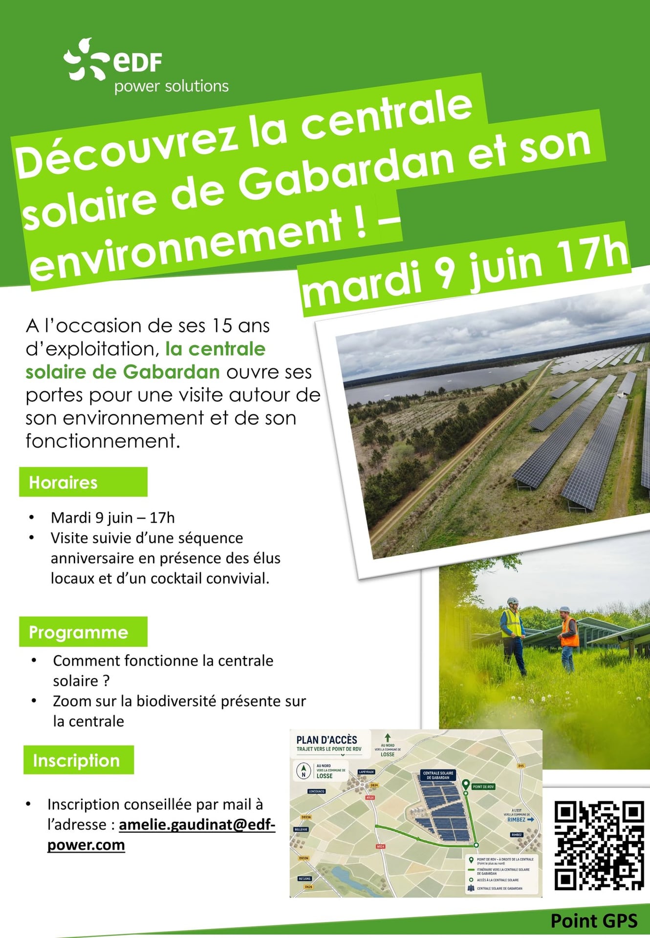 Découvrez la centrale solaire du Gabardan