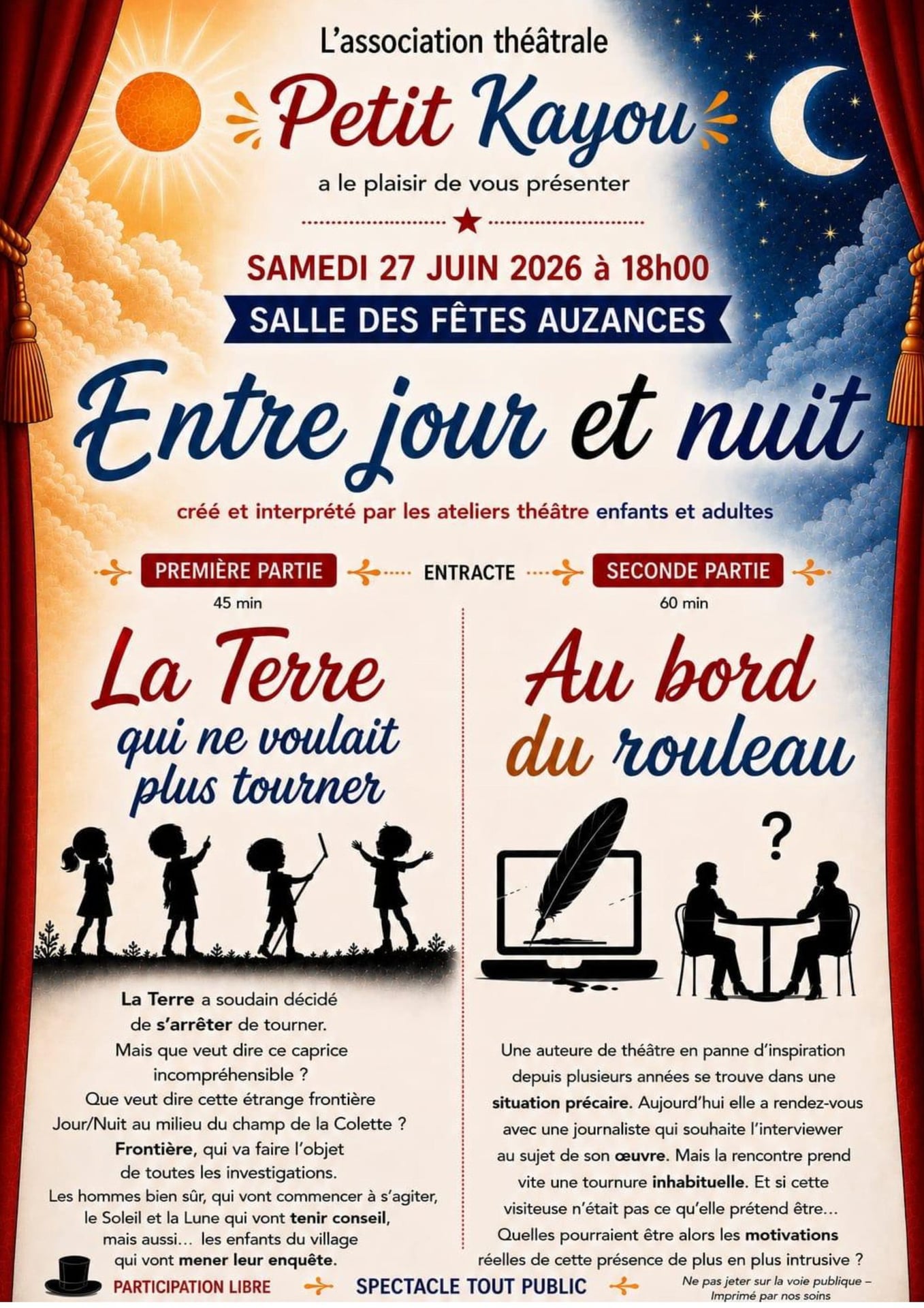Petit K@you Théâtre : Entre jour et nuit
